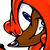 Size: 700x700 | Tagged: safe, artist:blackeditsgalore, artist:yuji uekawa, editor:blackeditsgalore, knuckles the echidna, 2023, black edit, dark skin, edit, icon, simple background, solo, transparent background, uekawa style