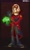 Size: 1082x1807 | Tagged: safe, artist:nonicpower, robotnik, human, clothes, male, master emerald, solo
