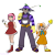 Size: 2265x2248 | Tagged: safe, artist:hayley566, amy rose, big the cat, cream the rabbit, froggy, human, chaos emerald, humanized, team rose, trio