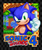 Size: 800x960 | Tagged: safe, artist:bixeldude, sonic the hedgehog, hedgehog, 2021, abstract background, clouds, flower, grass, looking at viewer, loop, male, pixel art, pointing, redraw, smile, smiling at viewer, solo, sonic 4:episode 1, splash hill zone, sprite, wagging finger, water