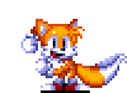 Size: 411x301 | Tagged: artist needed, safe, miles "tails" prower, fox, 8-bit, animated, classic tails, cute, dancing, gif, happy, infinite loop, male, meme, pixel art, pixelated, tailabetes