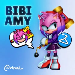 Size: 1200x1200 | Tagged: safe, artist:vinuui_, amy rose