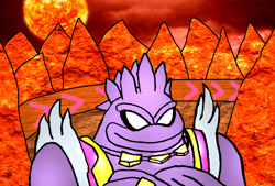Size: 5365x3621 | Tagged: safe, artist:acetimerad, 2020, abstract background, arms folded, babylon guardian, flat colors, looking offscreen, smile, solo, sonic riders
