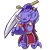 Size: 2800x2800 | Tagged: safe, artist:cerberean, 2017, babylon guardian, holding something, looking offscreen, no pupils, simple background, solo, sonic battle style, style emulation, sword, transparent background