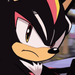 Size: 498x498 | Tagged: safe, shadow the hedgehog, hedgehog, animated, close-up, handsome, looking at viewer, smile, smiling at viewer, smirk, solo