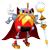 Size: 2500x2500 | Tagged: safe, artist:nibroc-rock, sonic mania, 2017, 3d, absurd res, glowing eyes, heavy king, holding something, looking at viewer, pointing, robot, simple background, solo, transparent background