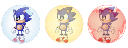 Size: 4500x1700 | Tagged: safe, artist:sarkenthehedgehog, sonic the hedgehog, 2018, aqua shield, classic sonic, clenched fists, elemental shield, fire shield, looking offscreen, no mouth, shield (power-up), simple background, solo, sonic the hedgehog 3, standing, thunder shield, transparent background