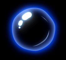 Size: 211x192 | Tagged: safe, artist:sonic-rhaian, 2014, animated, aqua shield, black background, elemental shield, gif, no characters, shield (power-up), simple background