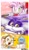 Size: 1080x1863 | Tagged: safe, artist:nonicpower, amy rose, big the cat, cheese (chao), cream the rabbit, cat, chao, hedgehog, rabbit, 2025, border, character name, english text, eyes closed, group, looking at viewer, neutral chao, quartet, signature, smile, smiling at viewer, team rose, text