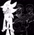 Size: 1447x1484 | Tagged: semi-grimdark, artist:pincushionx, shadow the hedgehog, human, fanfic:a lack of oxygen, 2025, arm fluff, black and white, black background, bleeding, blood, blood stain, claws, clenched teeth, crying, ear fluff, fanfiction art, g.u.n logo, g.u.n soldier, gloves off, gun, holding something, injured, leg fluff, looking at them, looking offscreen, monochrome, paws, simple background, stain, standing, tears, tears of anger, trio
