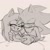 Size: 833x833 | Tagged: safe, artist:inked_whimsy, amy rose, shadow the hedgehog, 2025, amy x shadow, baby, fankid, greyscale, line art, monochrome, parent:amy, parent:shadow, parents:shadamy, shipping, sketch, straight, trio