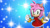 Size: 1192x670 | Tagged: safe, artist:soniclover82, amy rose, 3d, solo, sparkles, wallpaper