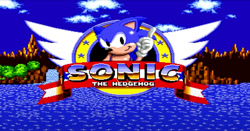 Size: 1236x647 | Tagged: safe, sonic the hedgehog, sonic the hedgehog (1991), screencap, title screen