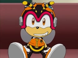 Size: 720x542 | Tagged: safe, charmy bee, bee, charmabetes, happy, looking at viewer, male, screencap, sonic x