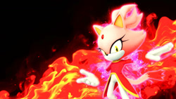 Size: 1192x670 | Tagged: safe, artist:soniclover82, blaze the cat, burning blaze, super form