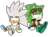 Size: 497x363 | Tagged: safe, artist:sonictchi, scourge the hedgehog, silver the hedgehog, hedgehog, 2014, boots, chibi, crying, cute, duo, duo male, eyewear on head, frown, gloves, jacket, male, males only, outline, pout, scourgabetes, shoes, silvabetes, simple background, sitting, sunglasses, tears, transparent background, treads