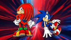 Size: 1920x1080 | Tagged: safe, artist:soniclover82, knuckles the echidna, sonic the hedgehog