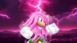 Size: 1920x1080 | Tagged: safe, artist:soniclover82, hyper knuckles