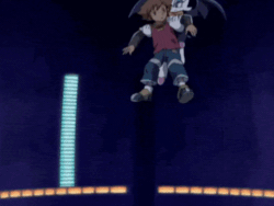 Size: 498x375 | Tagged: safe, chris thorndyke, knuckles the echidna, rouge the bat, bat, echidna, human, animated, falling, female, flying, male, rescue, screencap, sonic x