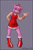 Size: 393x600 | Tagged: safe, artist:souldreamx, amy rose, female, hand behind back, open mouth, simple background, solo