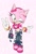 Size: 750x1089 | Tagged: safe, artist:chaosc0ntr0l, amy rose, hedgehog, clothes, female, hello kitty, solo