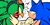 Size: 1614x793 | Tagged: safe, artist:mercurio-shadowz, jet the hawk, sonic the hedgehog, 2025, angry, clenched fist, duo, flat colors, lidded eyes, looking at each other, mouth open, simple background, smile, smug, white background, yelling
