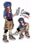 Size: 1420x2048 | Tagged: safe, artist:kiioki11, sonic the hedgehog, human, character name, humanized, scarf, simple background, white background