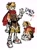 Size: 1497x2048 | Tagged: safe, artist:kiioki11, miles "tails" prower, human, character name, humanized, scarf, simple background, white background