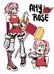 Size: 1515x2048 | Tagged: safe, artist:kiioki11, amy rose, human, humanized