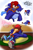 Size: 1611x2462 | Tagged: safe, artist:marieyeet, sally acorn, sonic the hedgehog, chipmunk, hedgehog, 2024, carpet, duo, lying down, sally x sonic, sally's vest and boots, shipping, sleeping, sonic the werehog, straight, watermark, were form, werehog
