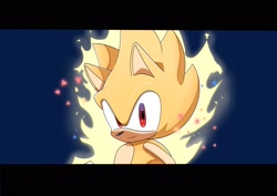 Size: 2048x1448 | Tagged: safe, artist:oudooooon427, sonic the hedgehog, super sonic, 2025, looking at viewer, solo, super form