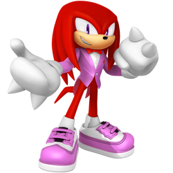 Size: 3000x3000 | Tagged: safe, artist:nibroc-rock, knuckles the echidna, 3d, simple background, solo, suit, transparent background