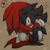 Size: 1600x1600 | Tagged: safe, artist:mmmaaarrrkkksblog, knuckles the echidna, shadow the hedgehog, 2026, abstract background, beige background, duo, gay, heart, hugging, knuxadow, looking at viewer, shipping, signature, sitting, star (symbol)