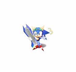Size: 3147x2987 | Tagged: safe, artist:waaii132299, sonic the hedgehog, 2025, classic sonic, cute, extreme gear, holding something, riders outfit, simple background, solo, sonabetes, sonic riders, standing, white background, wink