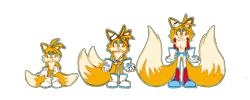 Size: 2000x800 | Tagged: safe, artist:prowerprojects, miles "tails" prower, 2023, aged up, belt, boots, design comparison, eyelashes, fur markings, goggles, height comparison, jacket, nonbinary, nonbinary tails, simple background, smile, solo, solo nonbinary, standing, transparent background