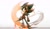 Size: 2048x1200 | Tagged: safe, artist:waaii132299, shadow the hedgehog, hedgehog, 2024, alternate outfit, armor, holding something, knight armor, male, shadow's logo, simple background, solo, sonic forces: speed battle, standing, sword, warrior shadow, weapon, white background