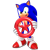 Size: 2500x2500 | Tagged: safe, artist:nibroc-rock, sonic the hedgehog, hedgehog, 2021, 3d, holding something, male, mouth open, open smile, red star ring, simple background, smile, smiling at viewer, solo, solo male, standing, transparent background