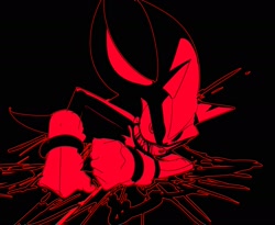 Size: 1545x1268 | Tagged: safe, artist:guitar_00000001, shadow the hedgehog, 2025, black and white, blood, monochrome, simple background, solo