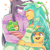 Size: 1000x1000 | Tagged: safe, artist:cheroy, cosmo the seedrian, galaxina the seedrian, seedrian, 2023, baby, earthia the seedrian, family, father and child, father and daughter, female, hugging, lucas the seedrian, male, mother and child, mother and daughter, quartet, siblings, sisters, tablet, younger