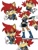 Size: 3072x4096 | Tagged: safe, artist:b1uewhirlwind, nicole the handheld, sally acorn, chipmunk, 2026, female, frown, holding something, looking at viewer, looking offscreen, pointing, ponytail, redesign, sally's ringblader outfit, scar, simple background, sketch, smile, solo, standing, white background