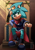 Size: 2450x3500 | Tagged: safe, artist:roseduelistbbshm, rob o' the hedge, hedgehog, 2024, alternate universe, au:sonic nexus, cape, clothes, crepuscular rays, crown, gloves off, head tilt, king, looking at viewer, male, pose, shoes, sitting, solo, throne