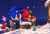 Size: 1200x820 | Tagged: safe, artist:splushmaster12, blaze the cat, sally acorn, sonic the hedgehog, cat, chipmunk, hedgehog, 2016, building, christmas, female, gift box, gifting, holding something, house, male, meteor shower, nighttime, present, running, sally's ringblader outfit, snow, star (sky), trio