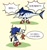 Size: 1200x1284 | Tagged: safe, artist:cham__623, sonic the hedgehog, comic:i gave frontiers as a gift to an acquaintance, sonic frontiers, 2022, comic, eyes closed, fish, fishing, fishing pole, holding something, korean text, literal animal, mouth open, simple background, smile, solo, speech bubble, standing