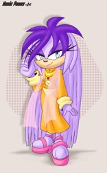 Size: 1070x1710 | Tagged: safe, artist:nonicpower, echidna, gala-na, 2024, eyelashes, lidded eyes, looking at viewer, smile, smiling at viewer, solo, standing