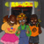 Size: 1000x1000 | Tagged: safe, artist:alittleminish, charmy bee, cream the rabbit, miles "tails" prower, human, 2022, alternate outfit, alternate universe, arcade, clothes, dark skin, duo, glasses, goggles, headphones, headphones around neck, humanized, looking at viewer, necklace, overalls, shorts, skirt, smile, species swap, standing, trio, v sign