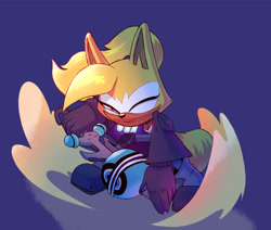 Size: 2300x1950 | Tagged: safe, artist:mrasombro, whisper the wolf, wolf, 2024, female, fight, fighting pose, holding something, looking at viewer, pose, simple background, solo, weapon, wispon