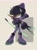 Size: 1535x2048 | Tagged: safe, artist:nikookin2255, espio the chameleon, 2026, alternate outfit, boots, chameleon, clothes, fingerless gloves, katana, male, ninja outfit, pose, scarf, signature, simple background, solo, standing, weapon, weapon sheath