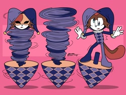 Size: 2048x1536 | Tagged: safe, artist:silvers_rings, 2026, simple background, soleil the sugar glider, solo, spinning, spinning object, sugar glider