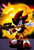 Size: 2628x3840 | Tagged: safe, artist:zandar-thunder, shadow the hedgehog, 2025, alternate version, backlighting, bazooka, classic shadow, english text, explosion, holding something, redraw, shadow the hedgehog (video game), solo, standing, style emulation, text, weapon