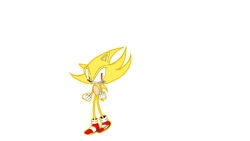 Size: 3464x1948 | Tagged: safe, artist:soniccrystalringsdx, sonic the hedgehog, super sonic, sonic adventure, aura, flying, smile, super form, transparent background